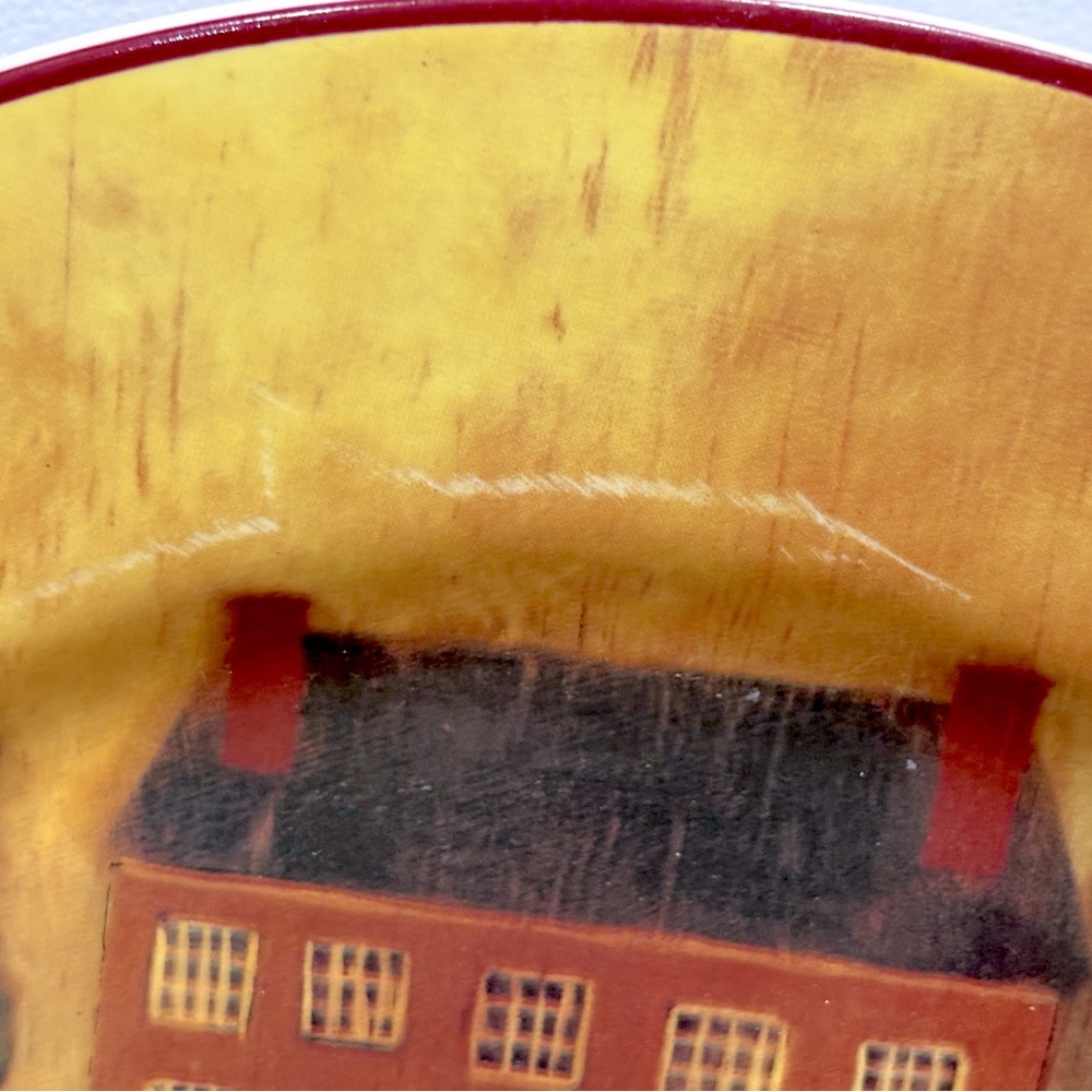 Country Village by Block Gear Chop Plate/Round Platter 12-1/4โ SOLD SEPARATELY - Picture 5 of 9